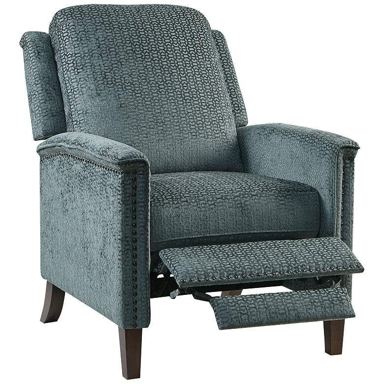 Image 2 Madison Park Cecile 28" Wide Grey Fabric Push Back Recliner