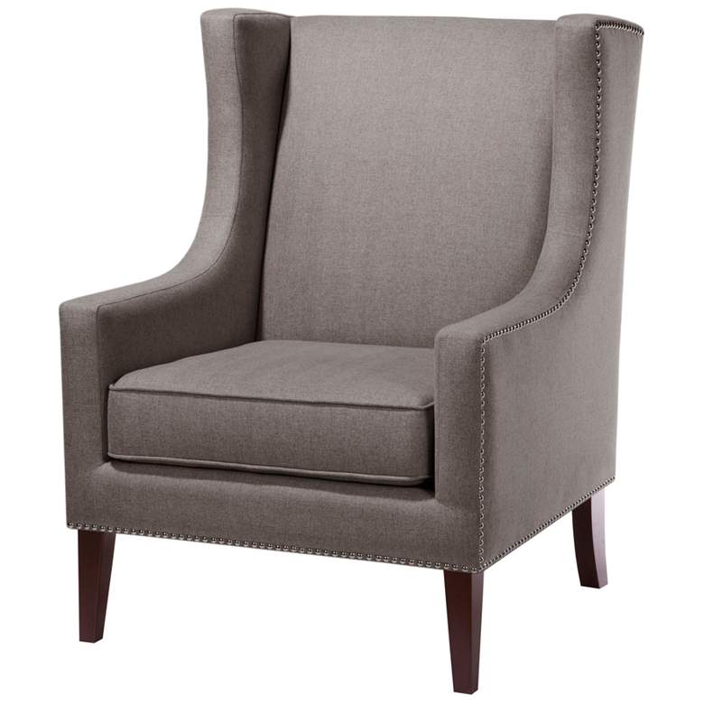 Image 1 Madison Park Charcoal Weston Wing Chair