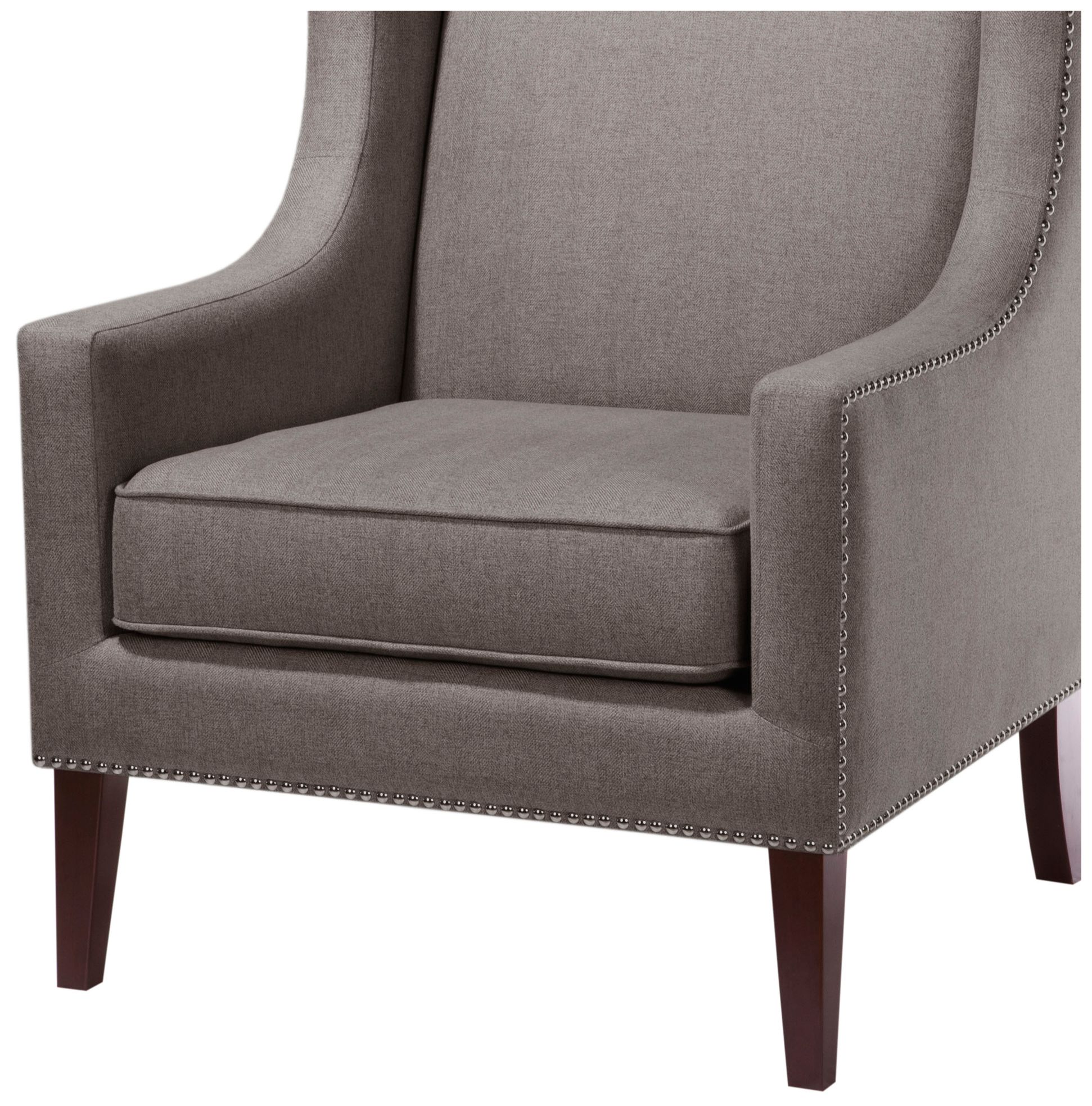 Image 4 Madison Park Charcoal Weston Wing Chair more views