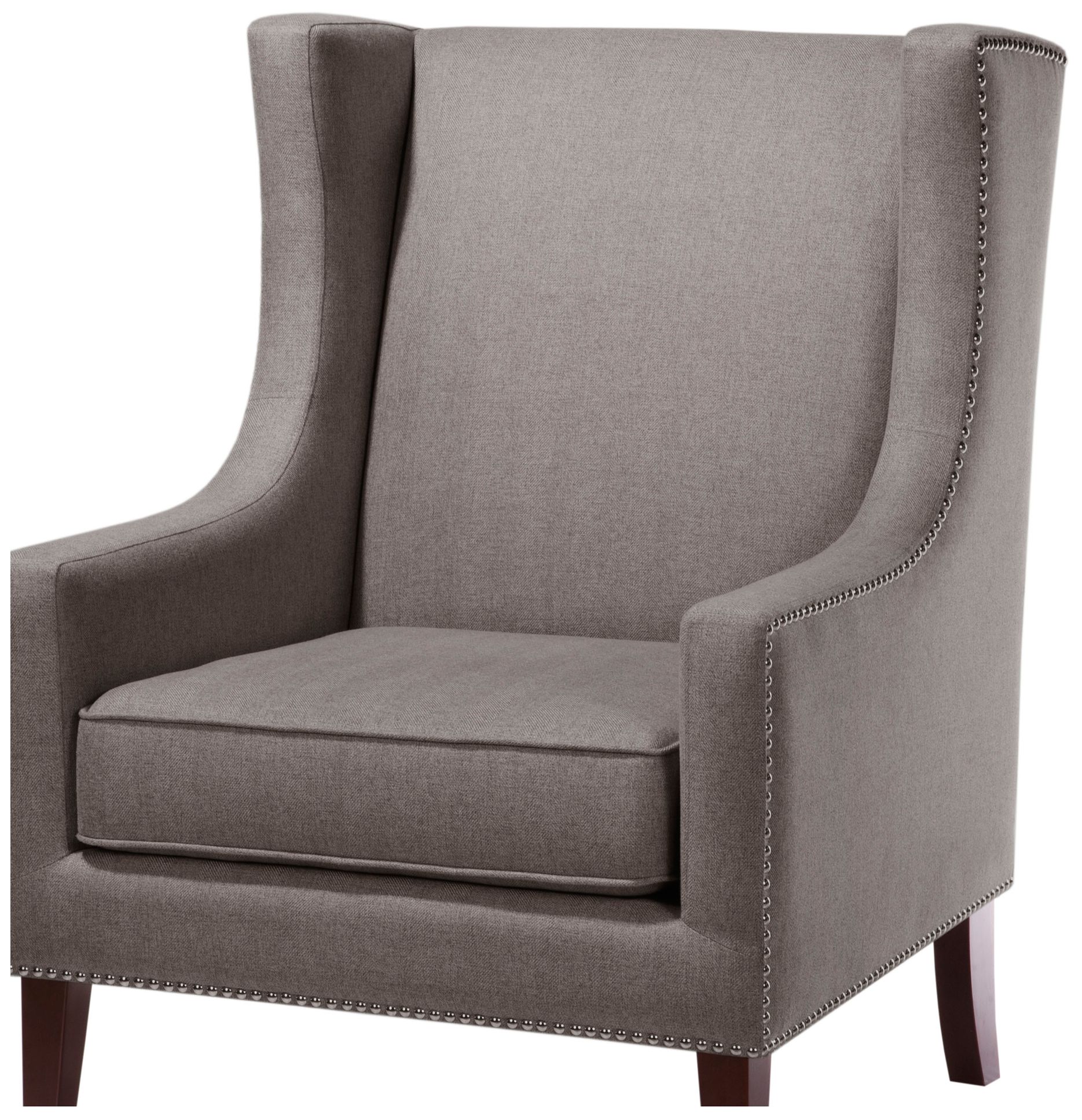 Image 6 Madison Park Charcoal Weston Wing Chair more views