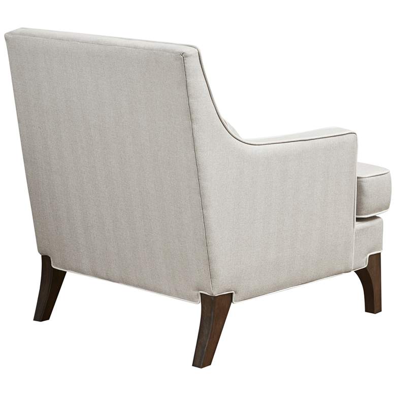 Image 7 Madison Park Collin Cream Fabric Accent Armchair more views