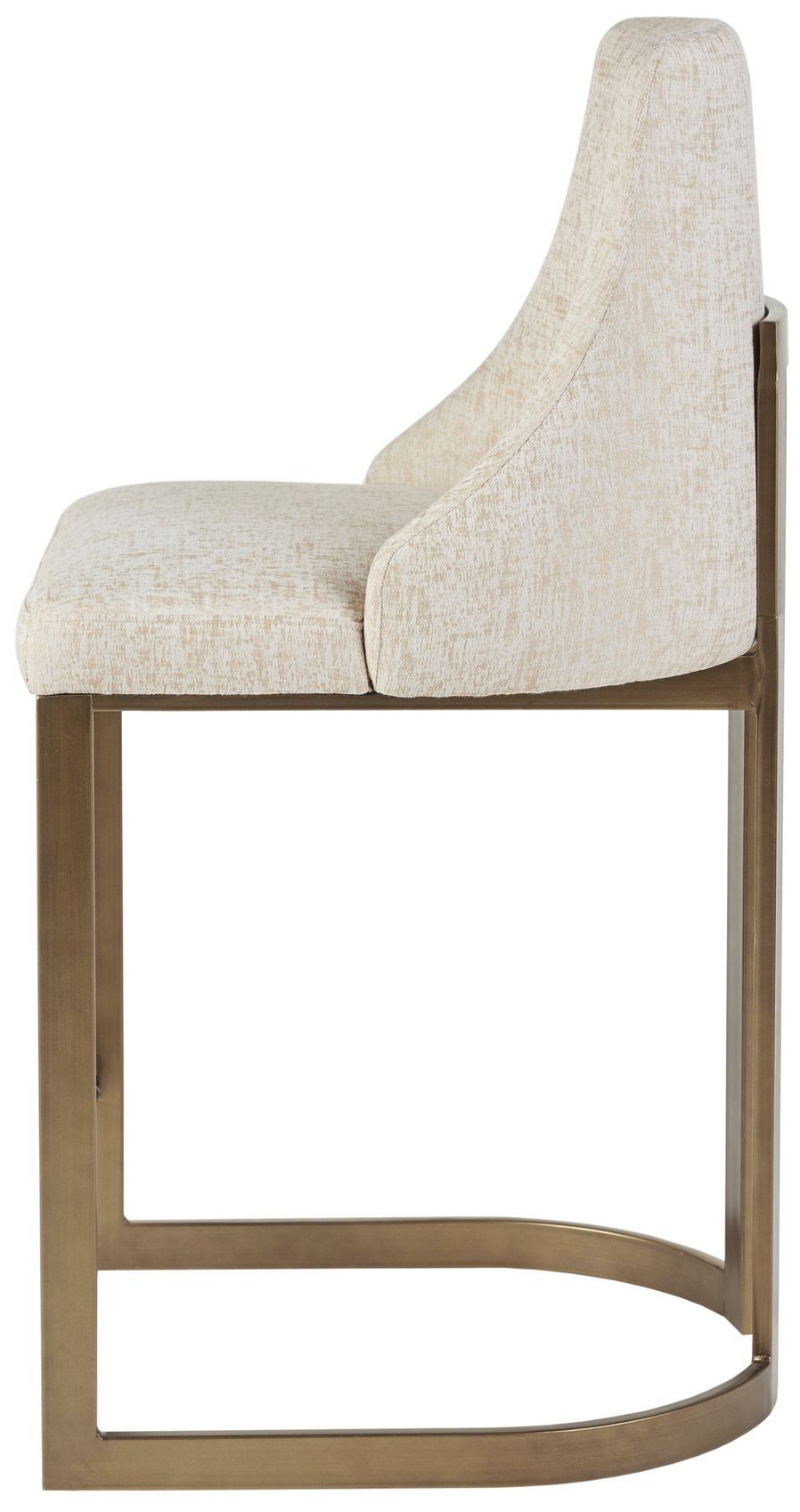 Image 4 Madison Park Cream Robertson 26"H Upholstered Counter Stool with Metal more views