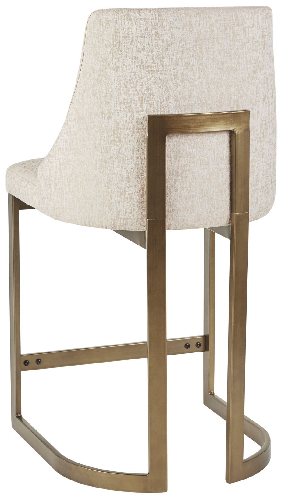 Image 5 Madison Park Cream Robertson 26"H Upholstered Counter Stool with Metal more views