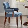 1_Madison Park Dawson 24" Wide Blue Fabric Dining Armchair