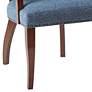 4_Madison Park Dawson 24" Wide Blue Fabric Dining Armchair more views