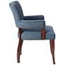 7_Madison Park Dawson 24" Wide Blue Fabric Dining Armchair more views