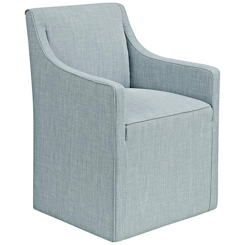 Image 2 Madison Park Elaine Blue Skirted Dining Chair