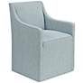2_Madison Park Elaine Blue Skirted Dining Chair