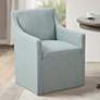 1_Madison Park Elaine Blue Skirted Dining Chair