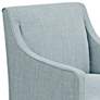 3_Madison Park Elaine Blue Skirted Dining Chair more views