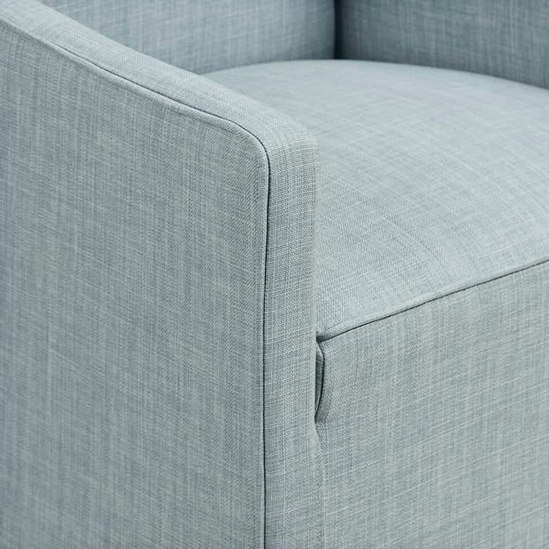 Image 5 Madison Park Elaine Blue Skirted Dining Chair more views