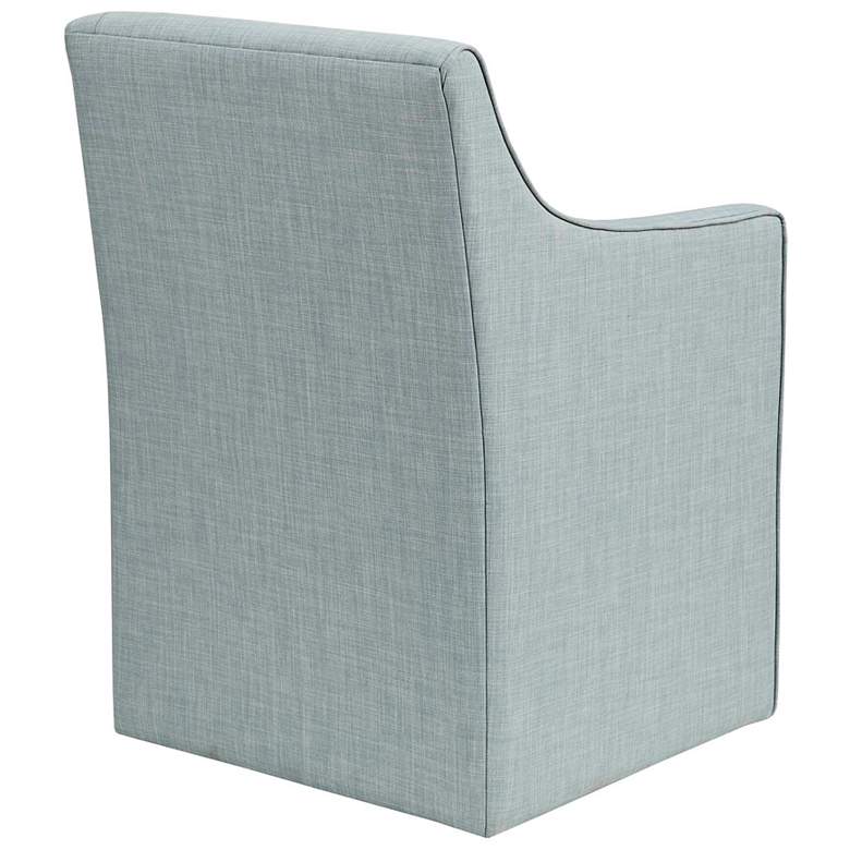 Image 6 Madison Park Elaine Blue Skirted Dining Chair more views