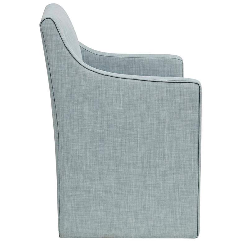 Image 7 Madison Park Elaine Blue Skirted Dining Chair more views