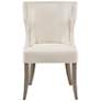2_Madison Park Fillmore 23 1/4" Wide Cream Fabric Wingback Dining Chair