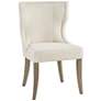 4_Madison Park Fillmore 23 1/4" Wide Cream Fabric Wingback Dining Chair more views