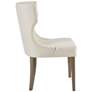 5_Madison Park Fillmore 23 1/4" Wide Cream Fabric Wingback Dining Chair more views