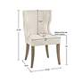 7_Madison Park Fillmore 23 1/4" Wide Cream Fabric Wingback Dining Chair more views