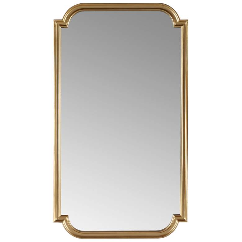 Image 1 Madison Park Gold Adelaide Gold Scalloped Wood Wall Mirror