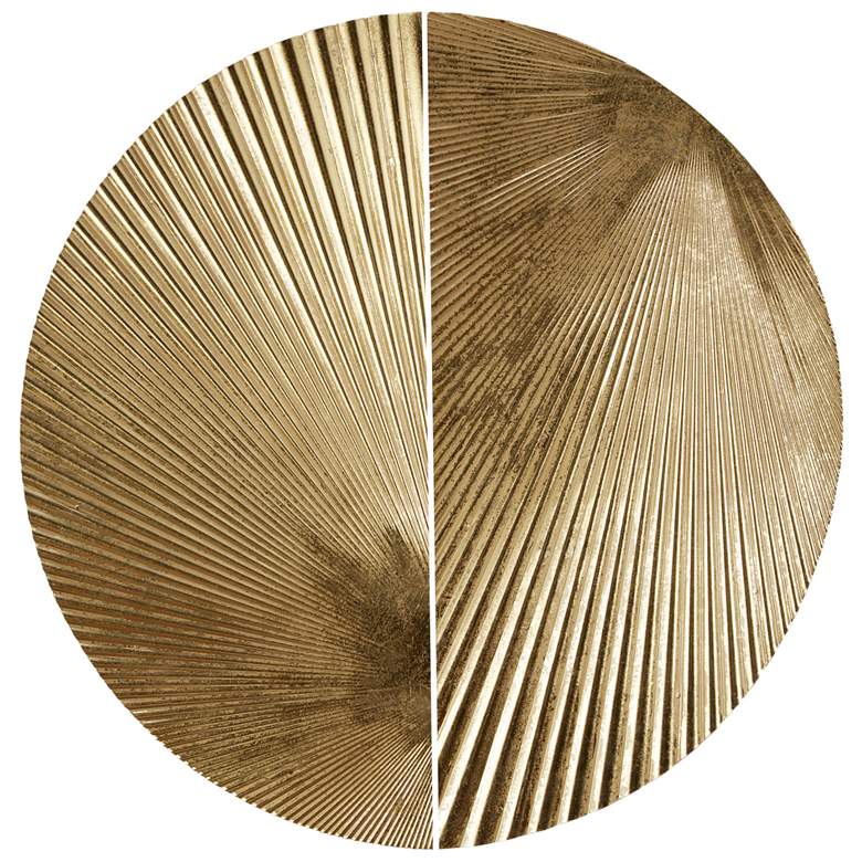 Image 1 Madison Park Gold Radiant Half-moon 2-piece Metal Wall Decor Set