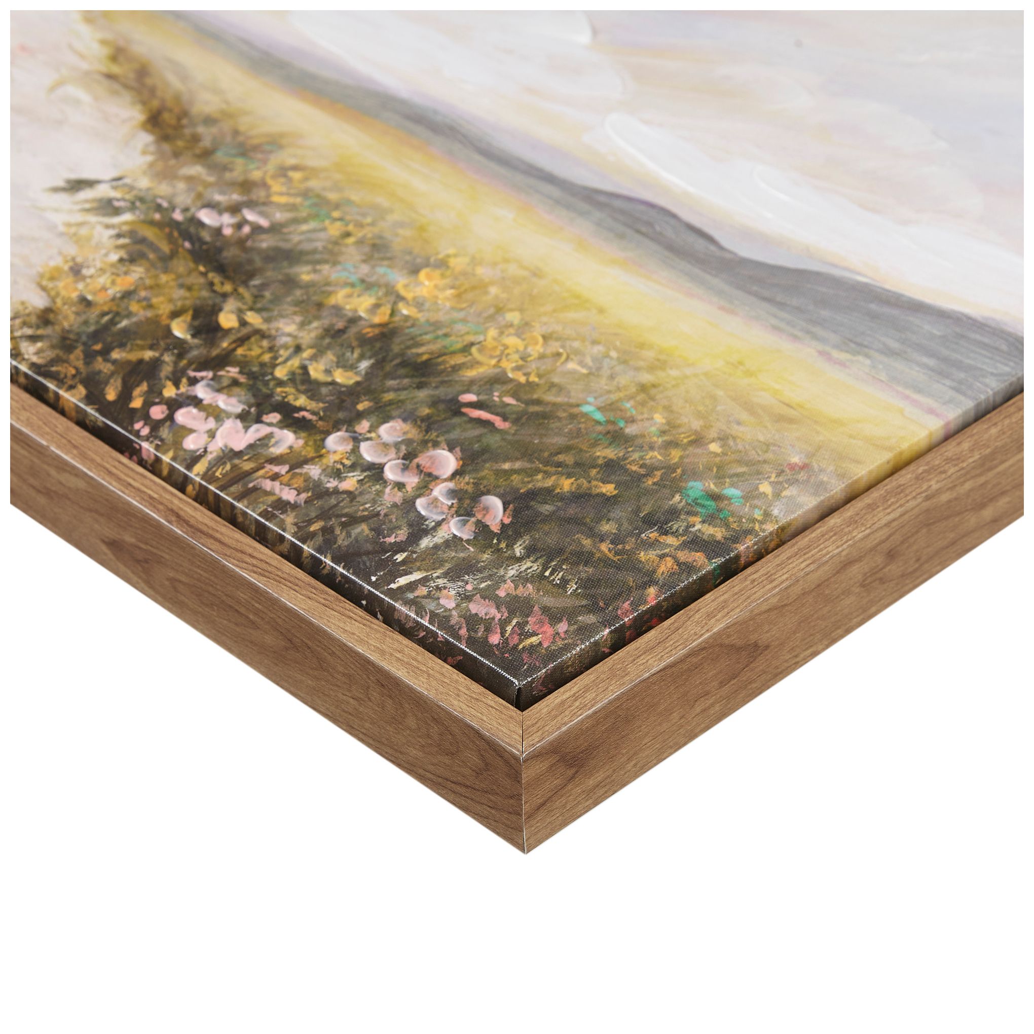 Image 7 Madison Park Green Multi Peaceful River Framed Canvas Landscape Wall Art more views