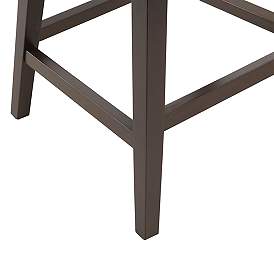 Image4 of Madison Park Janet 25 3/4" High Beige Fabric Swivel Counter Stool more views