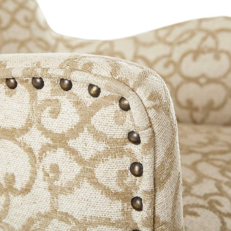 Image 3 Madison Park Jenn 25" Wide Modern Tan Fabric Dining Chairs Set of 2 more views
