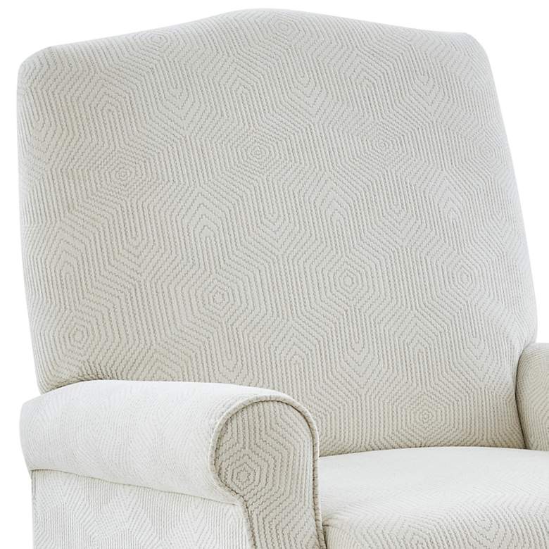 Image 3 Madison Park Jimmy 32 1/4" Wide Ivory Fabric Push Back Recliner Chair more views