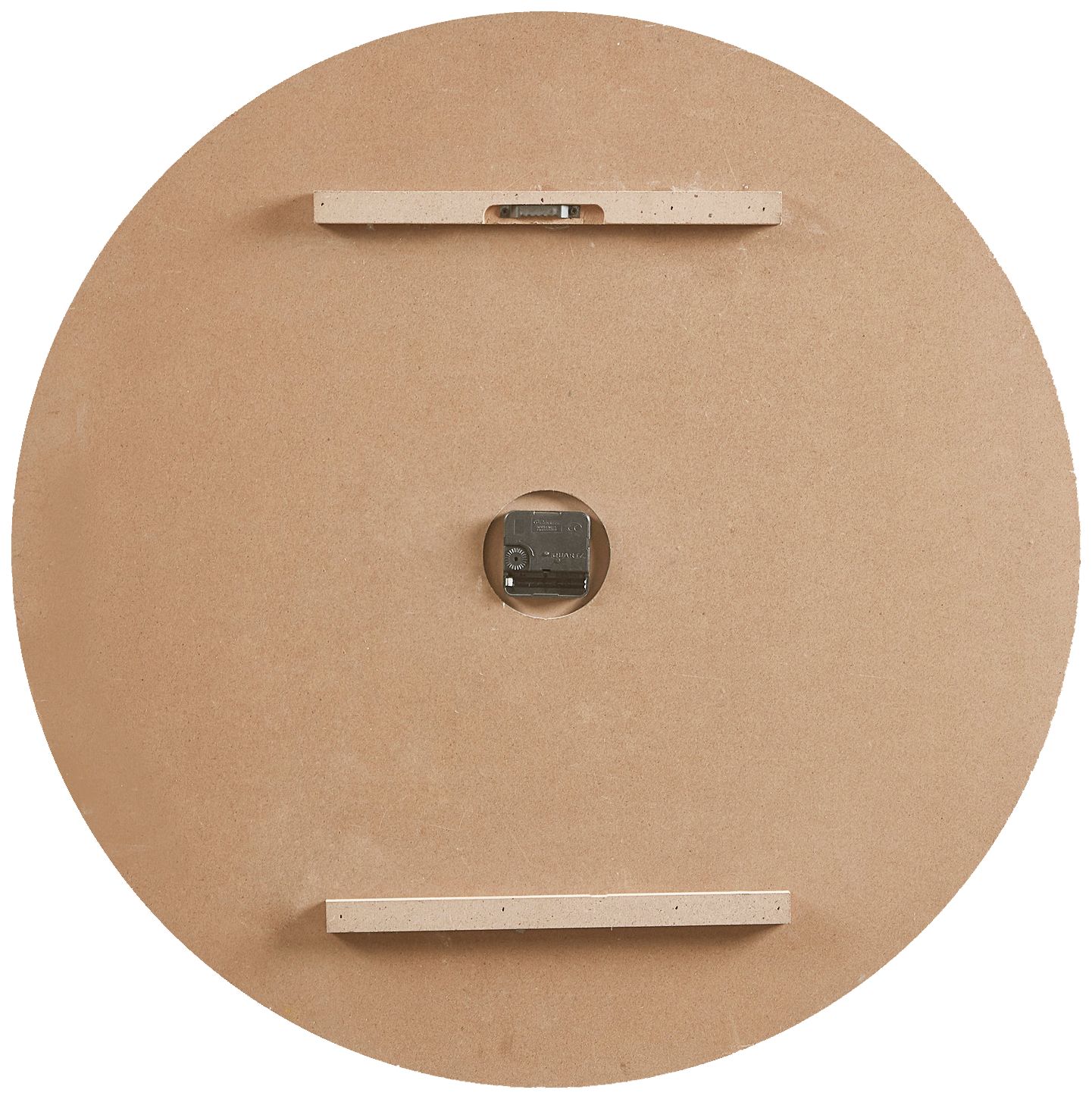 Madison Park Mason 23 1/2" Round Natural Wood Wall Clock