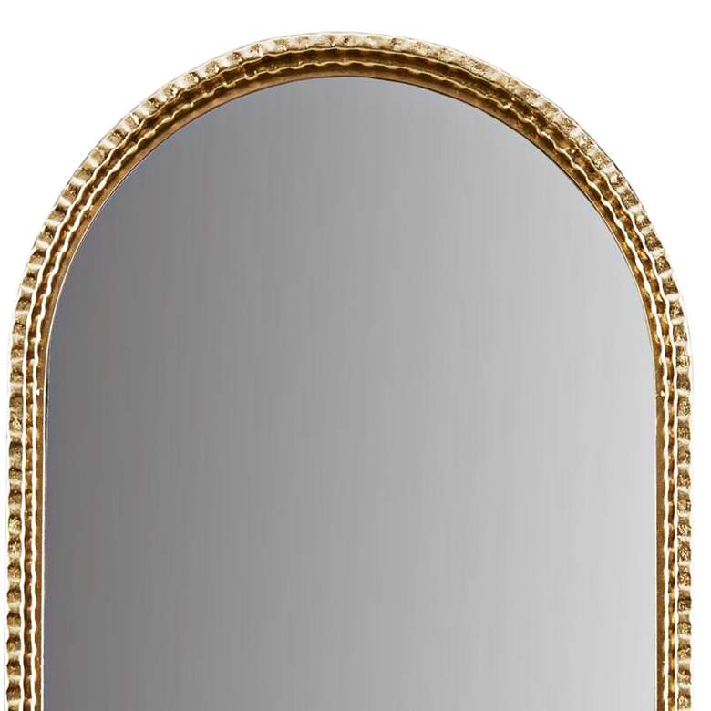 Image 3 Madison Park Mia 20" x 45" Gold Finish Arch Top Wall Mirror more views
