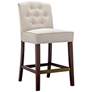 Thumbnail2 of Madison Park Misha 19 1/2" Wide Tan Tufted Fabric Counter Stool