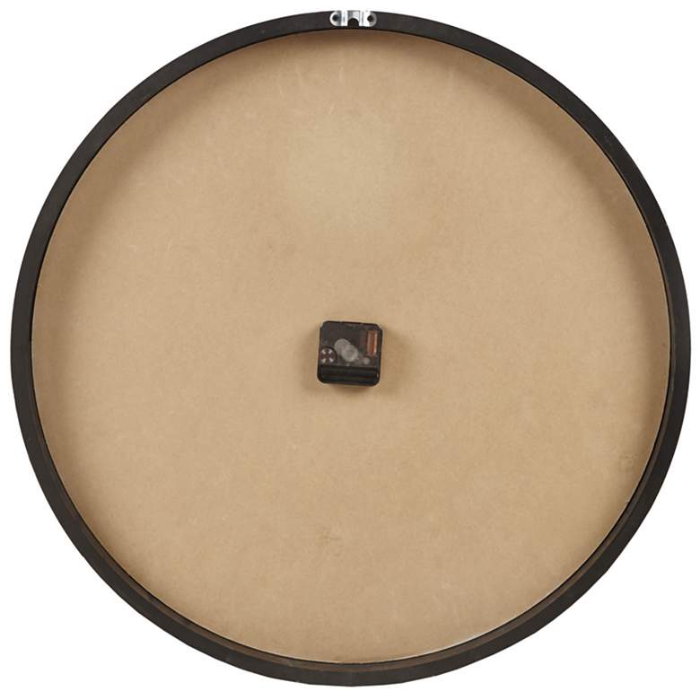 Image 7 Madison Park Natural/Black Mason Wall Clock more views