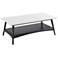 Madison Park Off-White/Black Avalon Coffee Table