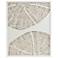 Madison Park Off-White Framed Abstract Coastal Rice Shadowbox Wall Decor