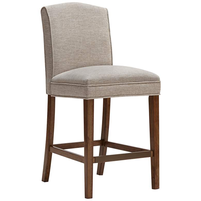 Image 2 Madison Park Peyton 26" Armless Cream Fabric Counter Stool