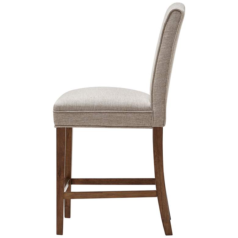 Image 4 Madison Park Peyton 26" Armless Cream Fabric Counter Stool more views