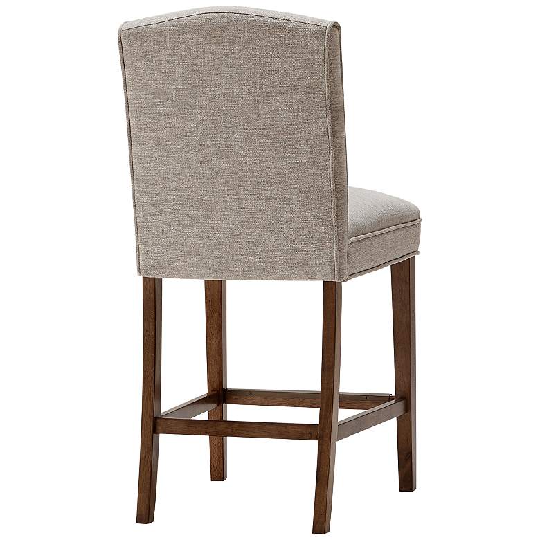 Image 5 Madison Park Peyton 26" Armless Cream Fabric Counter Stool more views