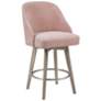 Madison Park Pink Walsh Counter Stool with Swivel Seat