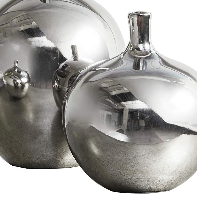 Image 3 Madison Park Signature Ansen Metallic Silver Vases Set of 3 more views