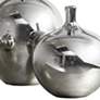 Madison Park Signature Ansen Metallic Silver Vases Set of 3