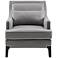 Madison Park Signature Grey/Black Collin Arm Chair