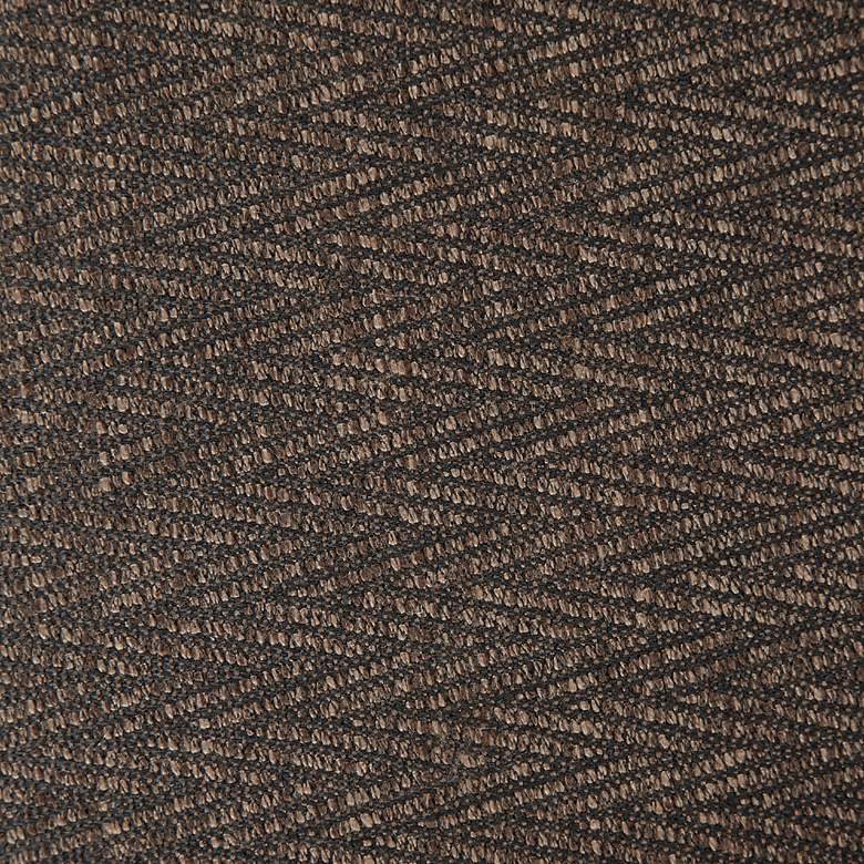 Image 7 Madison Park Tyler 28" Wide Chocolate Woven Fabric Swivel Barrel Chair more views