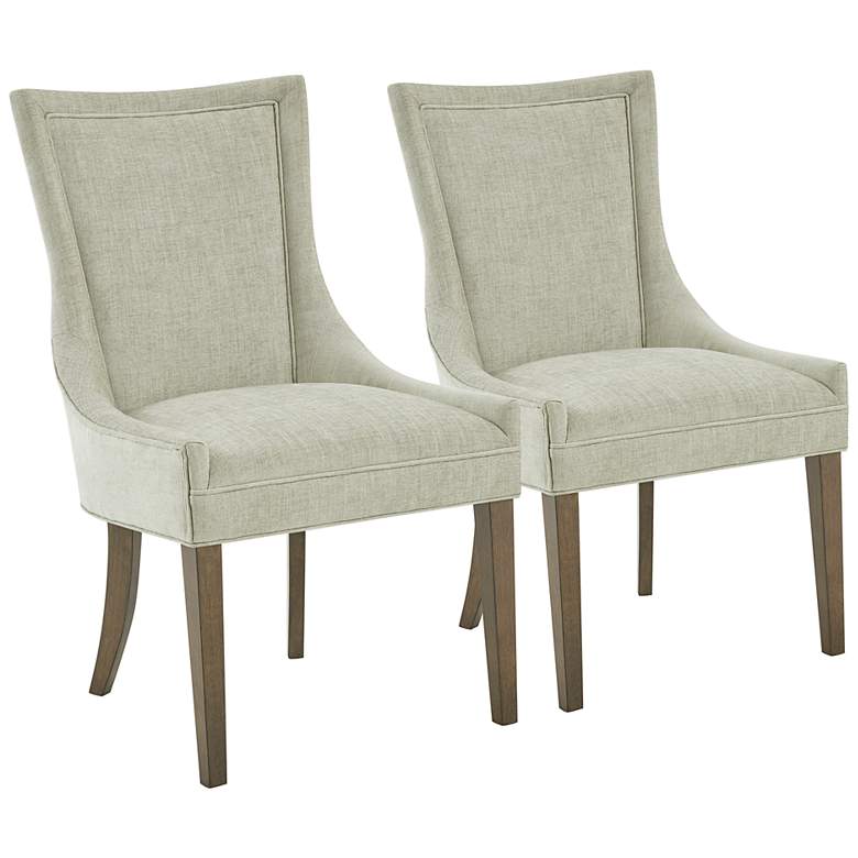 Image 2 Madison Park Ultra Light Gray Dining Chairs Set of 2