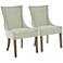 Madison Park Ultra Light Gray Dining Chairs Set of 2