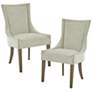 Madison Park Ultra Light Gray Dining Chairs Set of 2 in scene