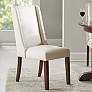 1_Madison Park Victor 27" Wide Cream Wingback Dining Chairs Set of 2