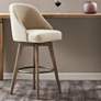 1_Madison Park Walsh 30" Modern Sand Fabric Swivel Barrel Bar Stool