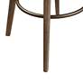 4_Madison Park Walsh 30" Modern Sand Fabric Swivel Barrel Bar Stool more views