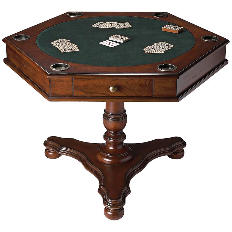 Image 1 Madison Plantation Cherry Game Board End Table