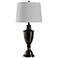 Madison Urn Table Lamp - Traditional Bronze - Off White Shade