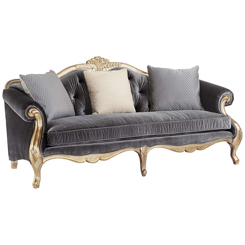 Image 1 Madison Velvet Shale Fabric Sofa